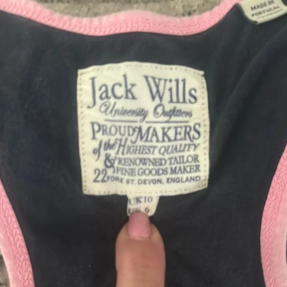 Jack Wills Black and Pink Tank Top - Picture 2 of 3